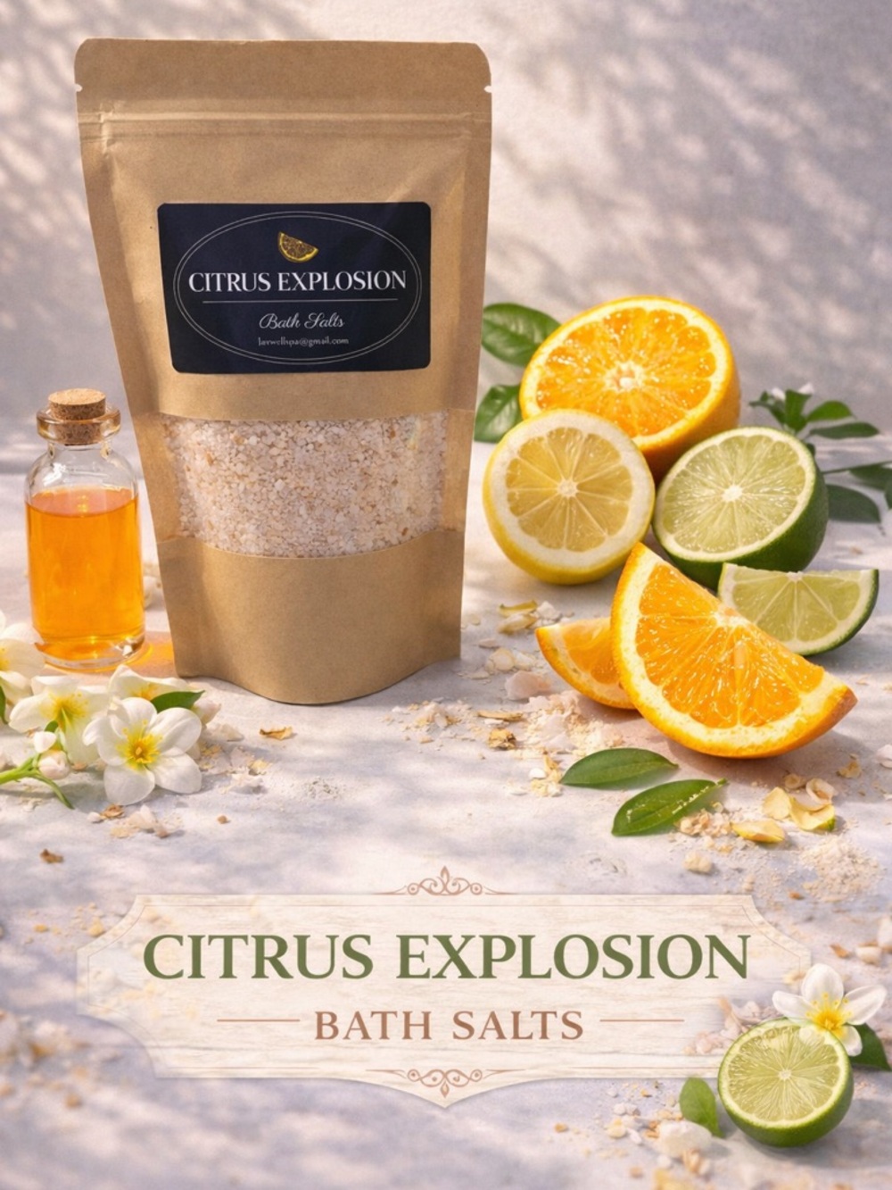 Bath Salts - Natural Orange & Lemon Scent